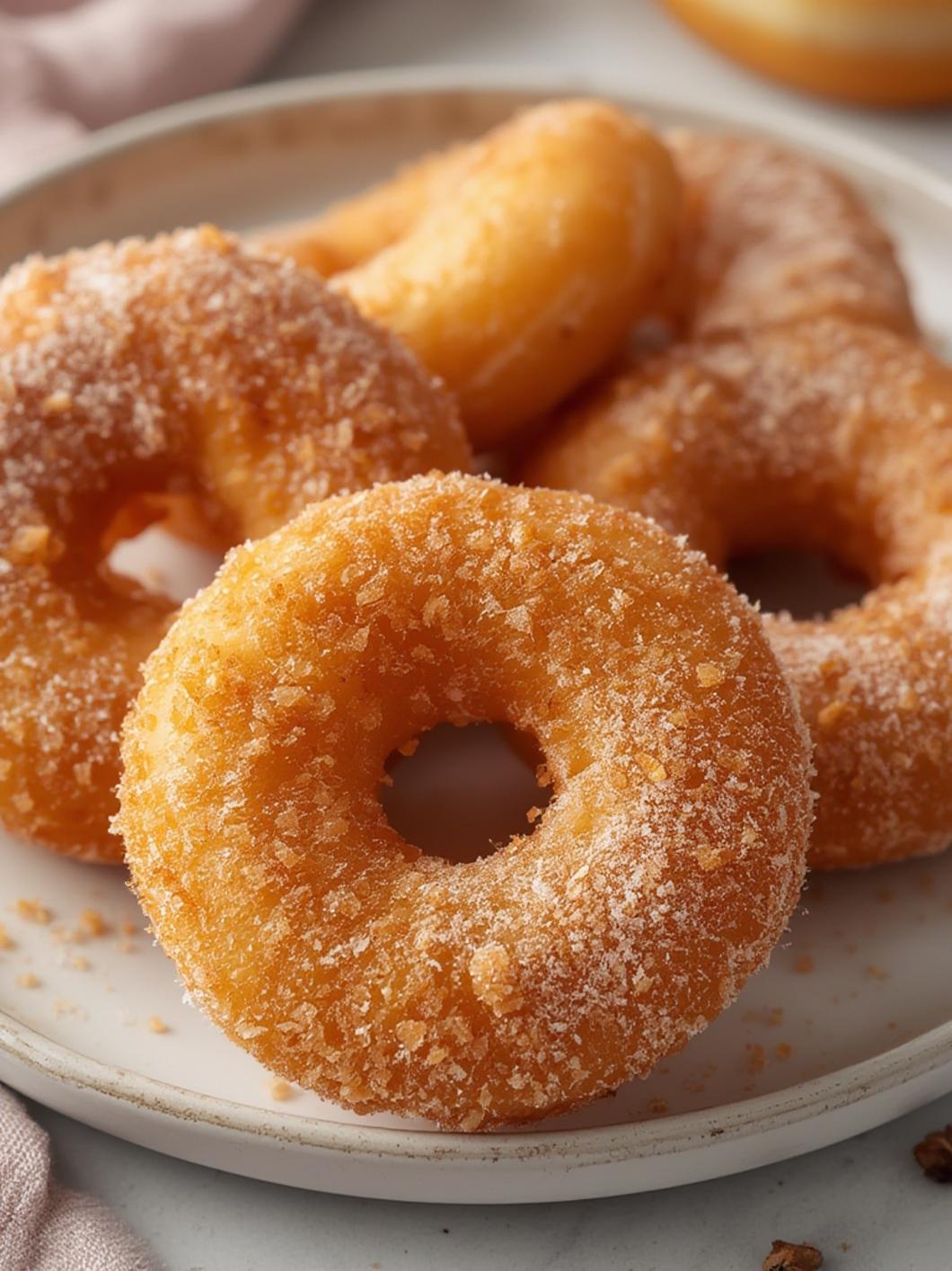 Perfectly cooked donuts