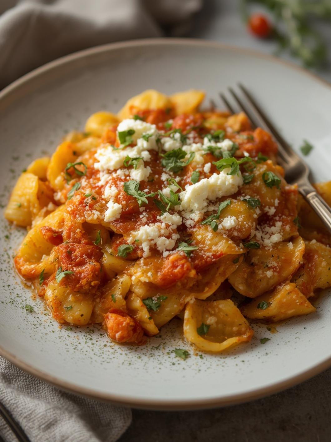 Mistakes when making baked feta pasta