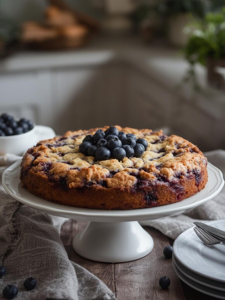 Blueberry Buckle Cake