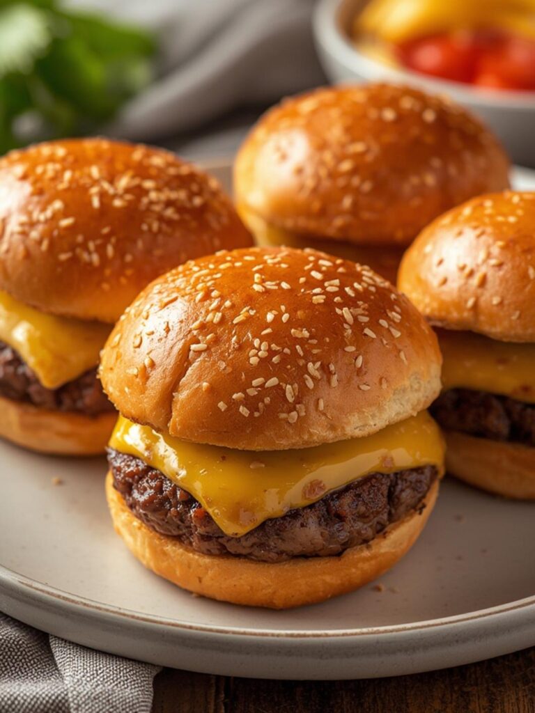 Cheeseburger Bombs served