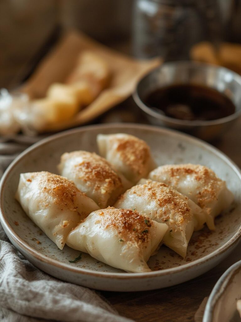 Crispy Rice Paper Dumplings