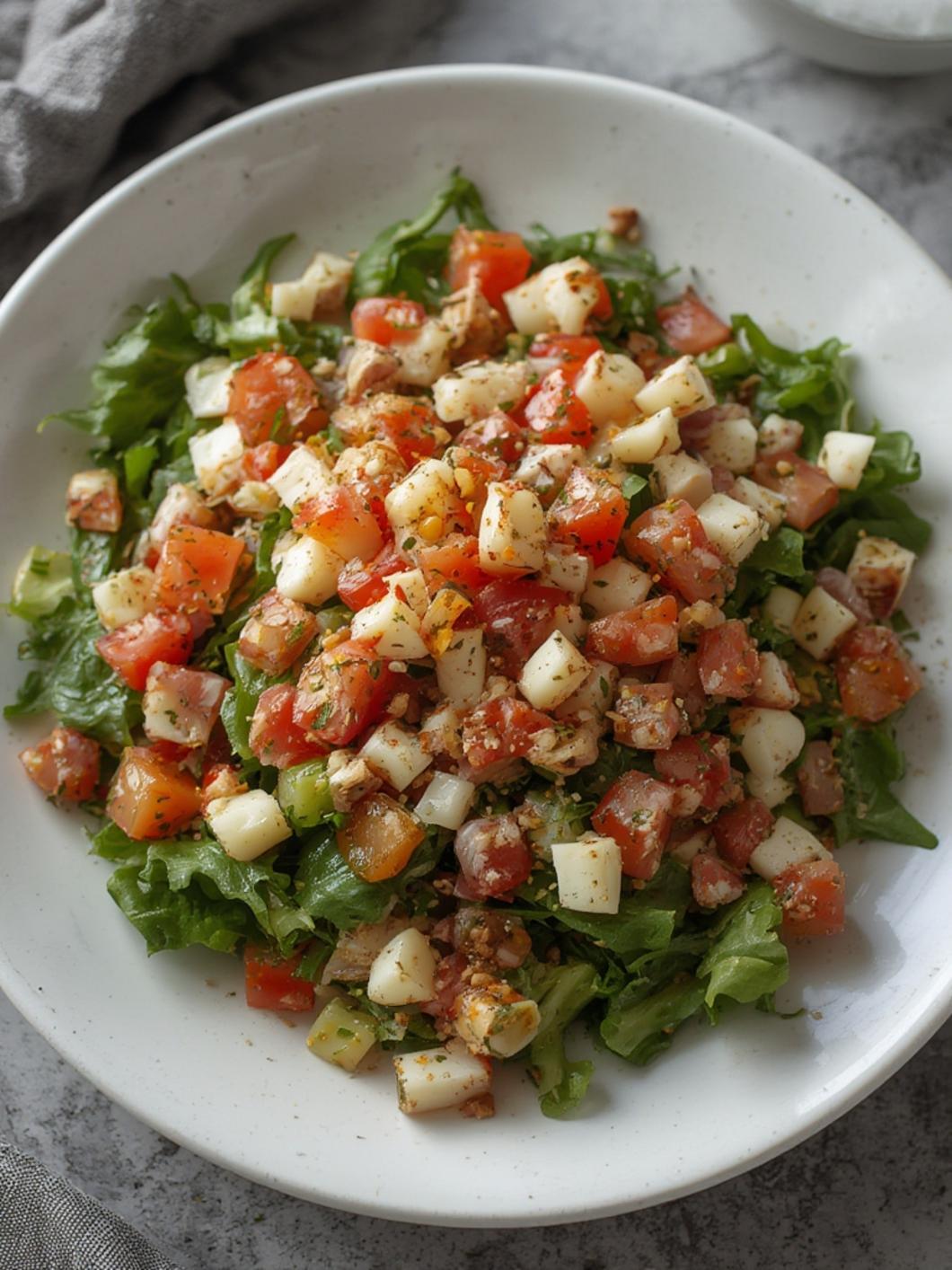 Grinder Chopped Salad served