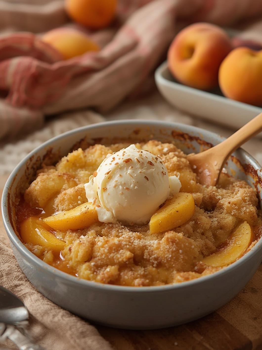 Peach Cobbler Dump Cake