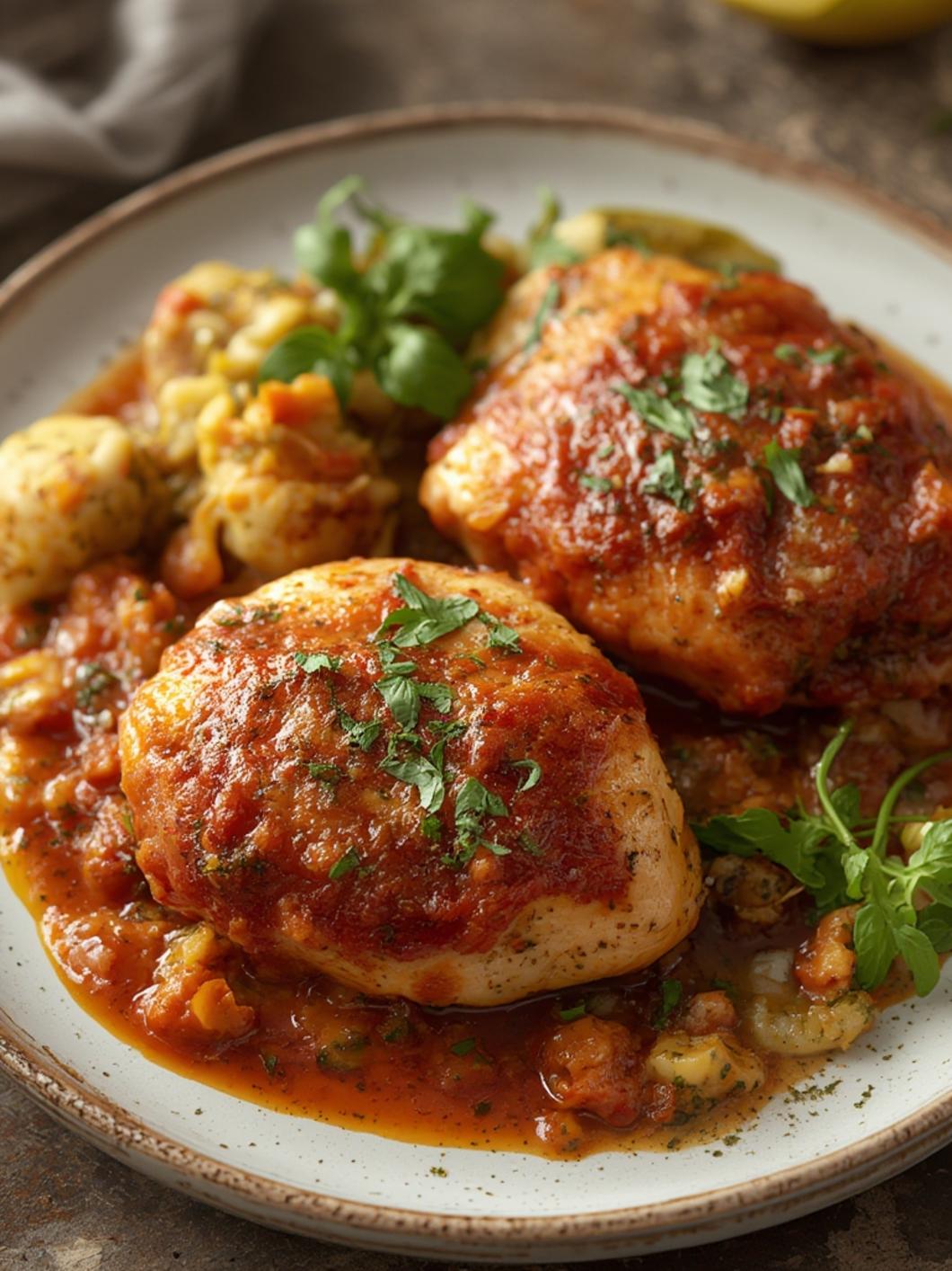 Perfectly cooked Creamy Tuscan Chicken