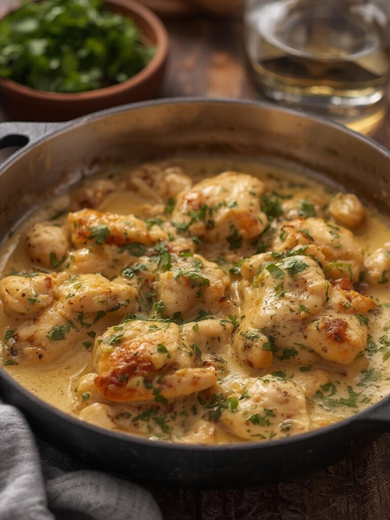 creamy garlic chicken