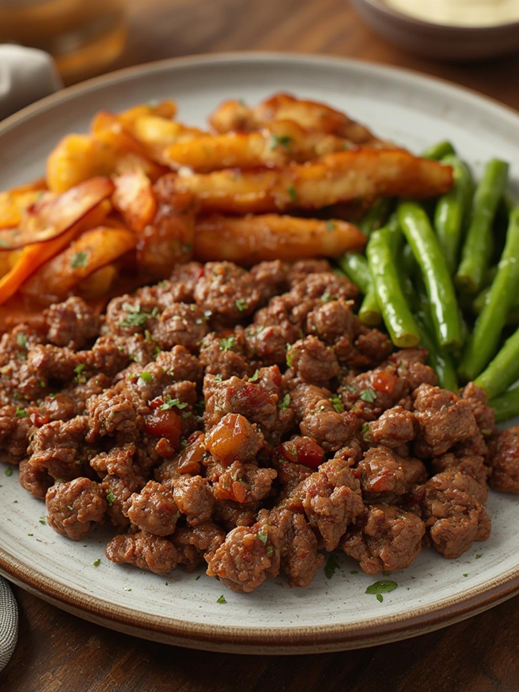 Perfectly cooked ground beef