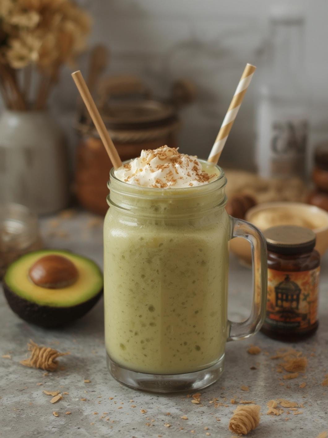 Avocado Honey Cream Smoothie