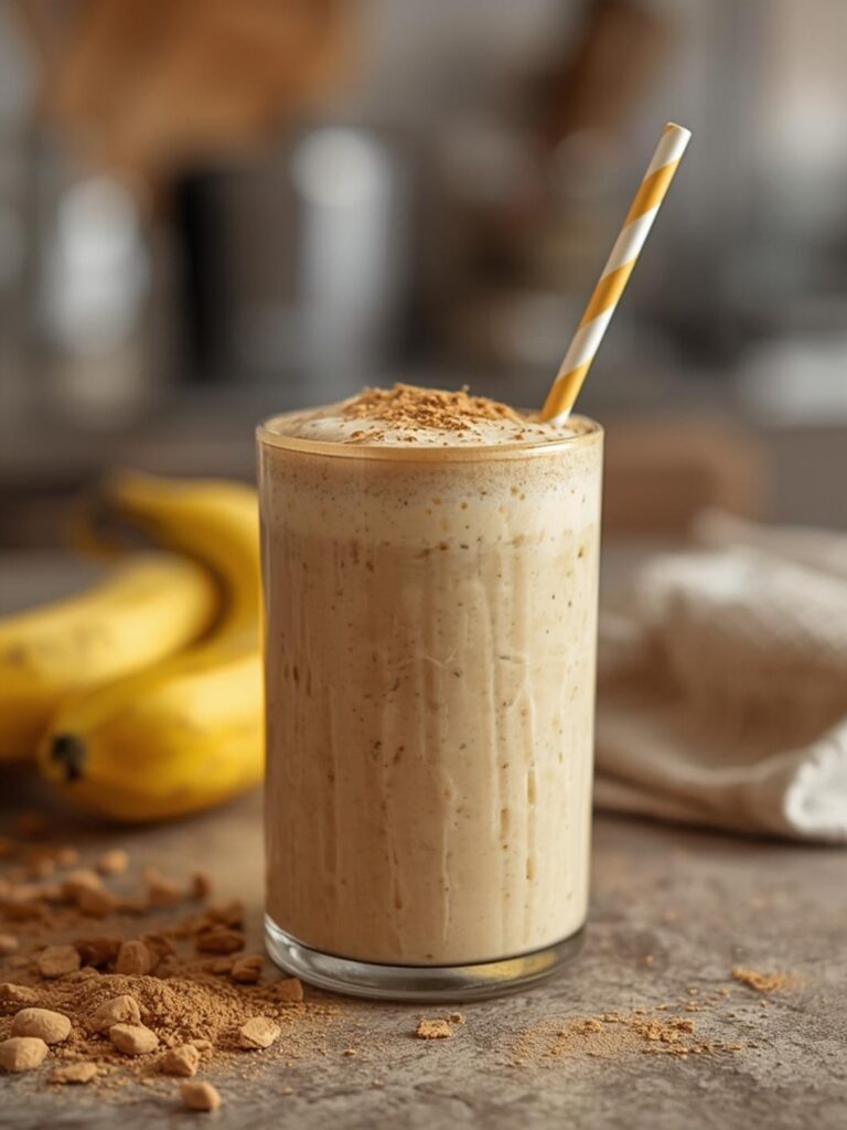 Banana Peanut Butter Protein Smoothie