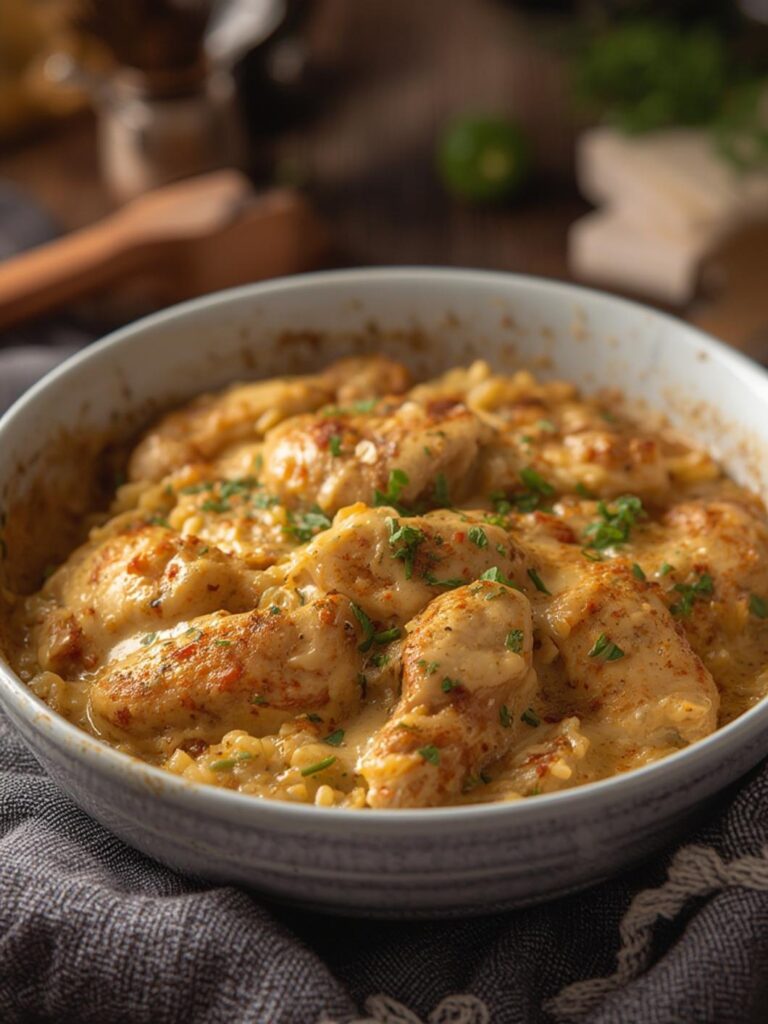 Creamy Chicken and Rice Bake