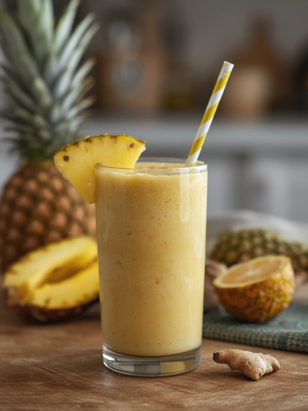 Pineapple Ginger Fat-Burn Smoothie