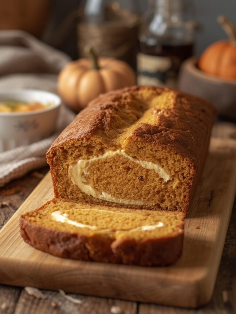 Pumpkin Cream Cheese Bread