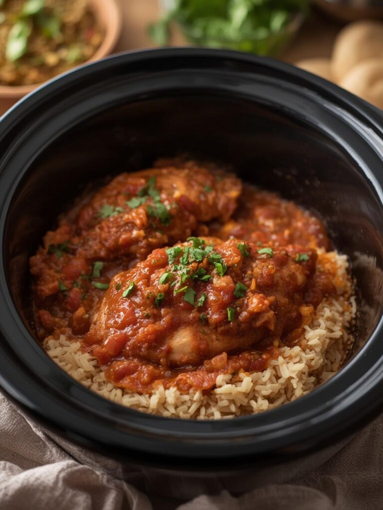 Slow Cooker Salsa Chicken