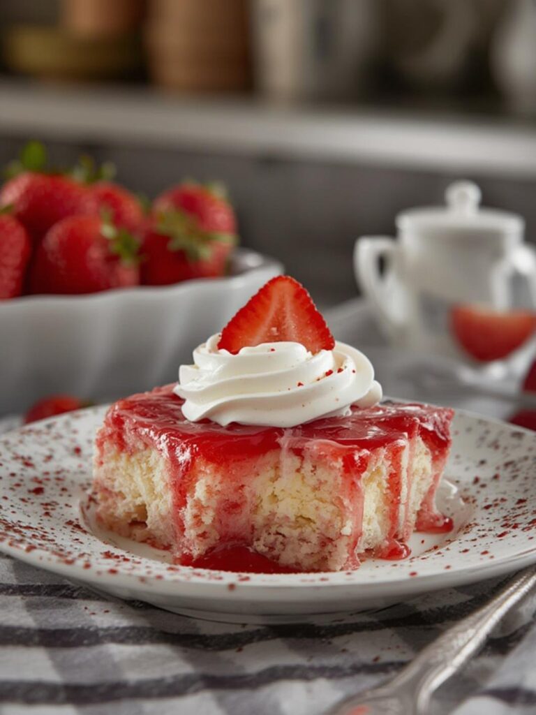 Strawberry Cheesecake Dump Cake