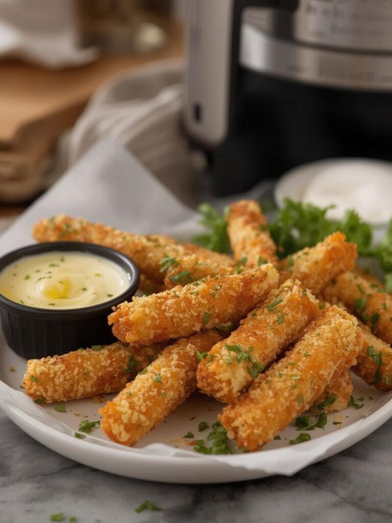 Air Fryer Mozzarella Sticks