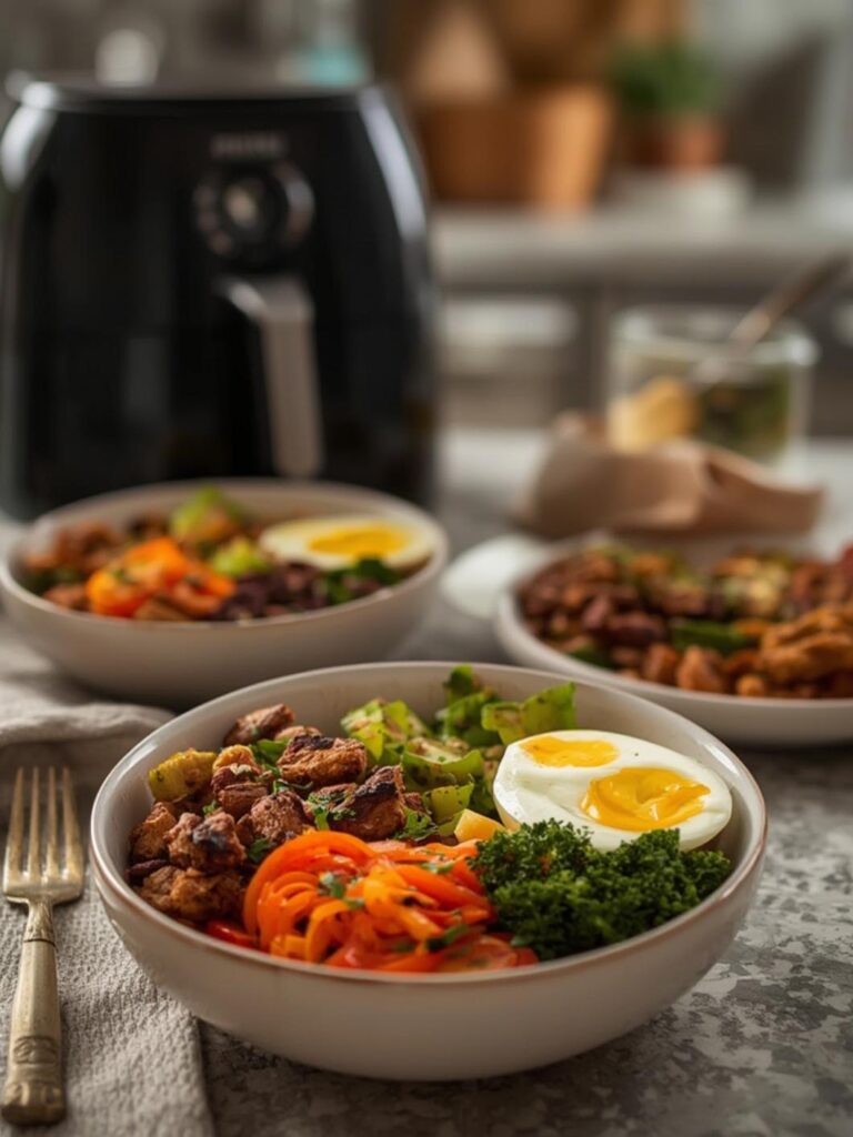 Air Fryer Veggie Bowls