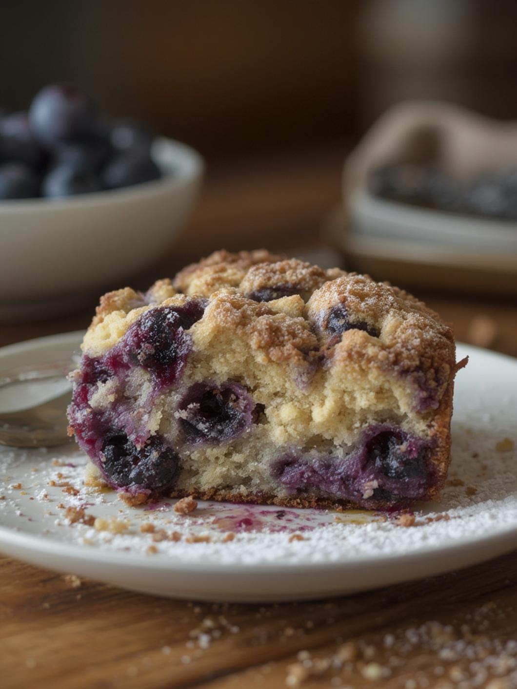 Bursting Blueberry Crumb Cake
