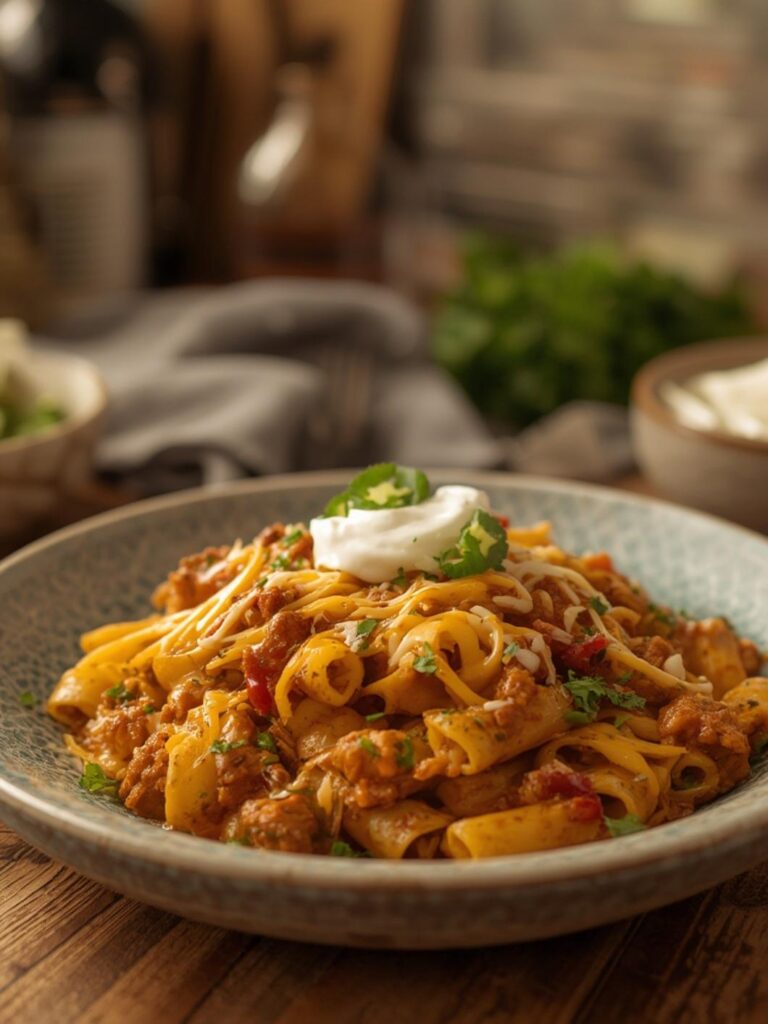 Cheesy Taco Pasta