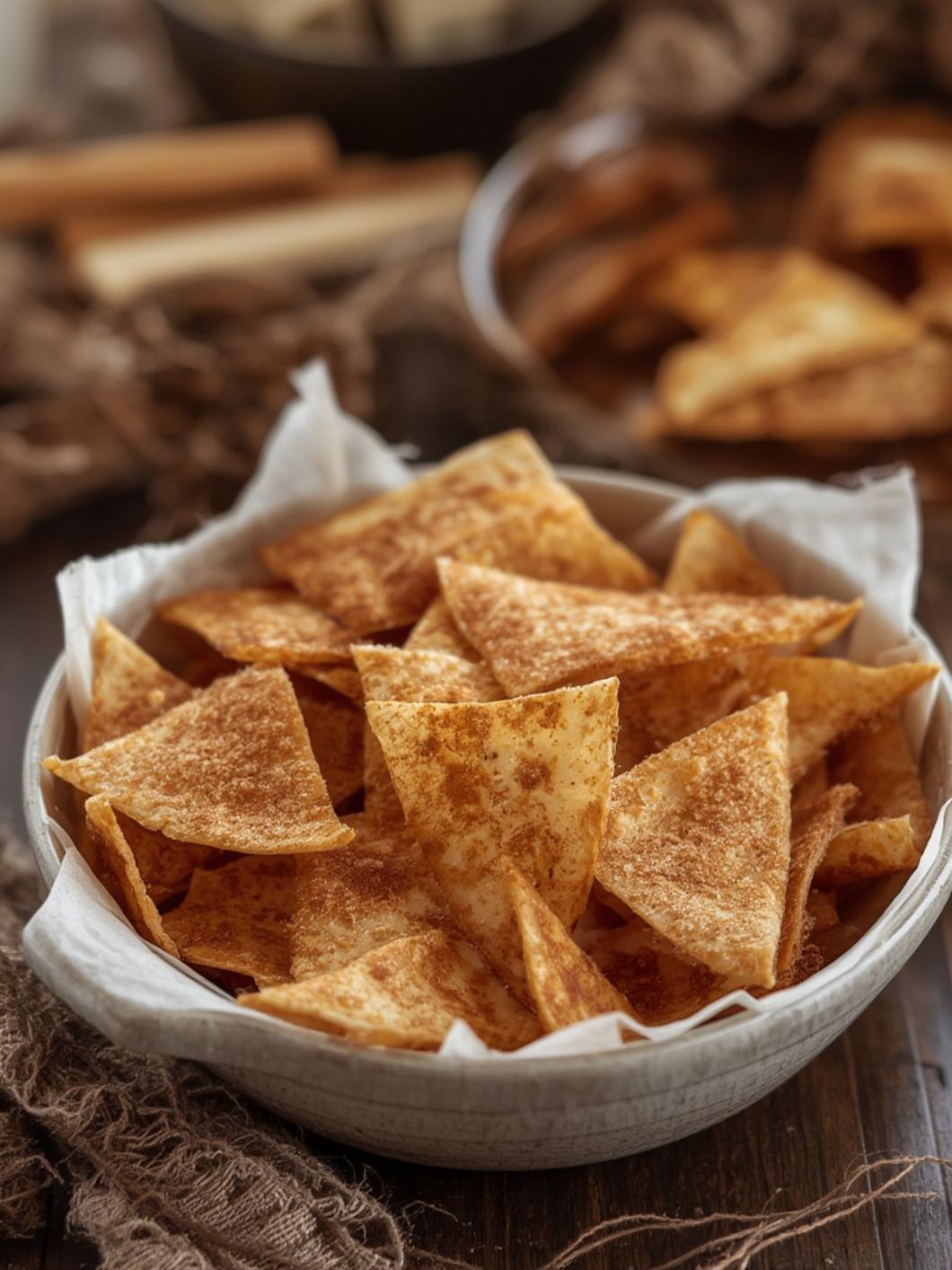 Cinnamon Sugar Tortilla Chips