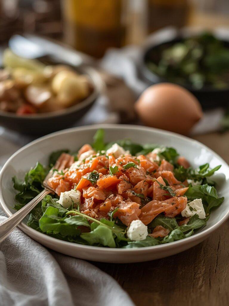 Cottage Cheese Smoked Salmon Salad