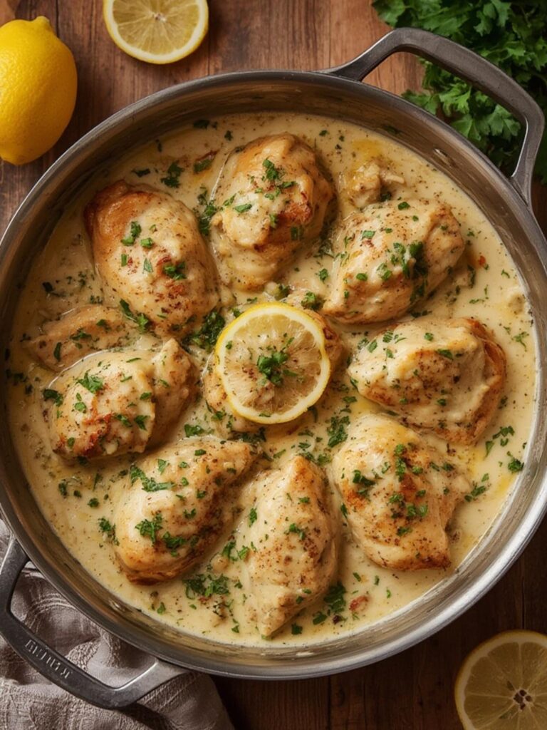 Creamy Lemon Chicken Skillet
