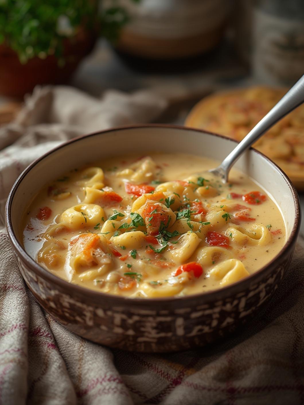 Creamy Tortellini Soup