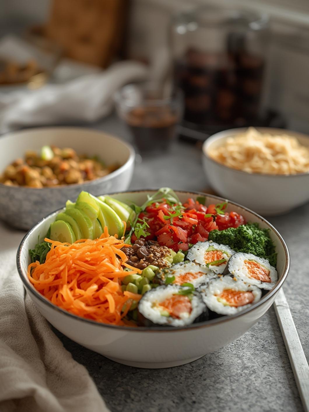 Easy California Roll Sushi Bowls