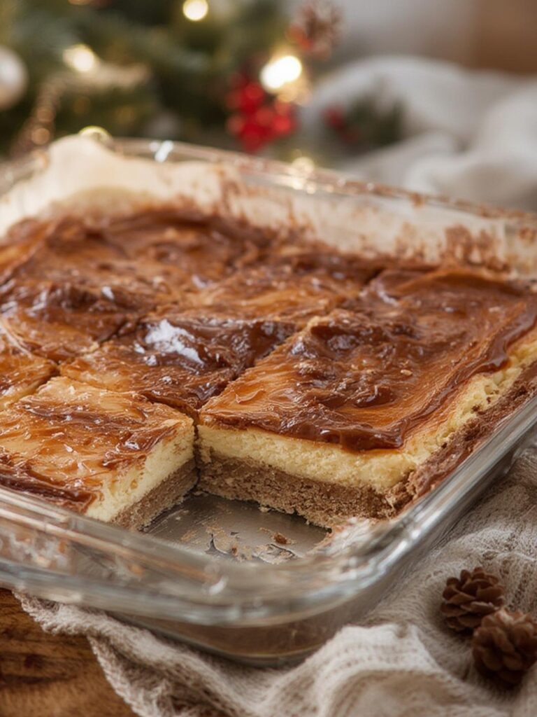 Easy Christmas Cheesecake Slab – no bake!