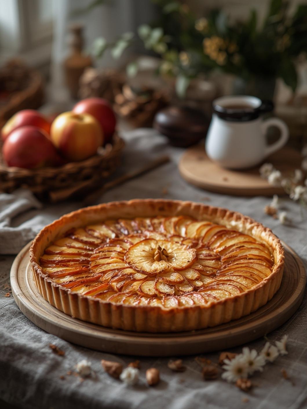 Easy French apple tart