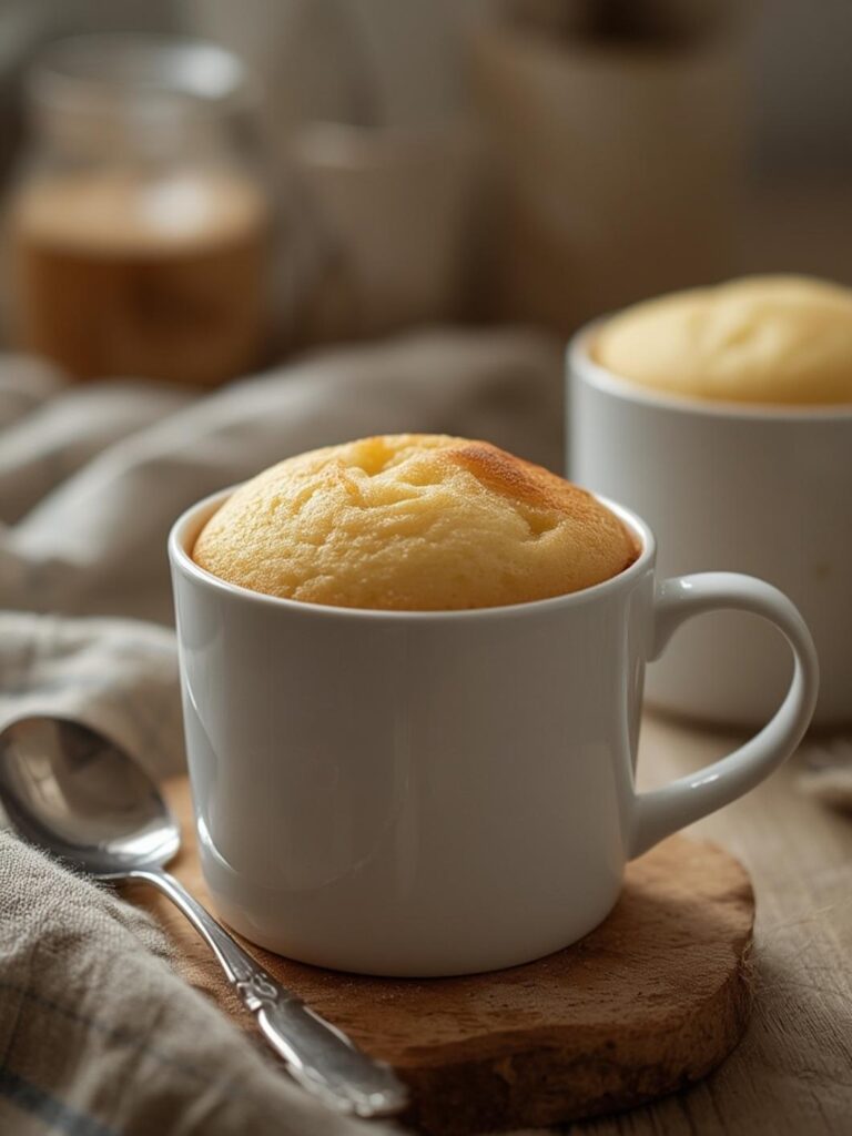 Fluffy Vanilla Mug Cake