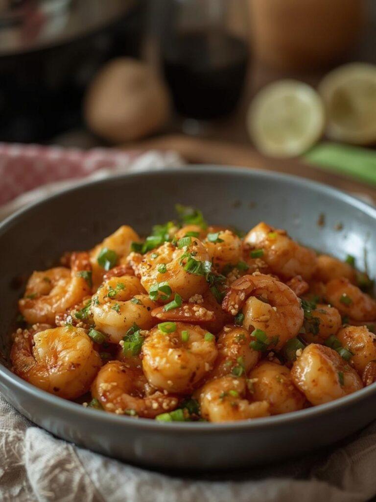 High-Protein Honey Garlic Shrimp