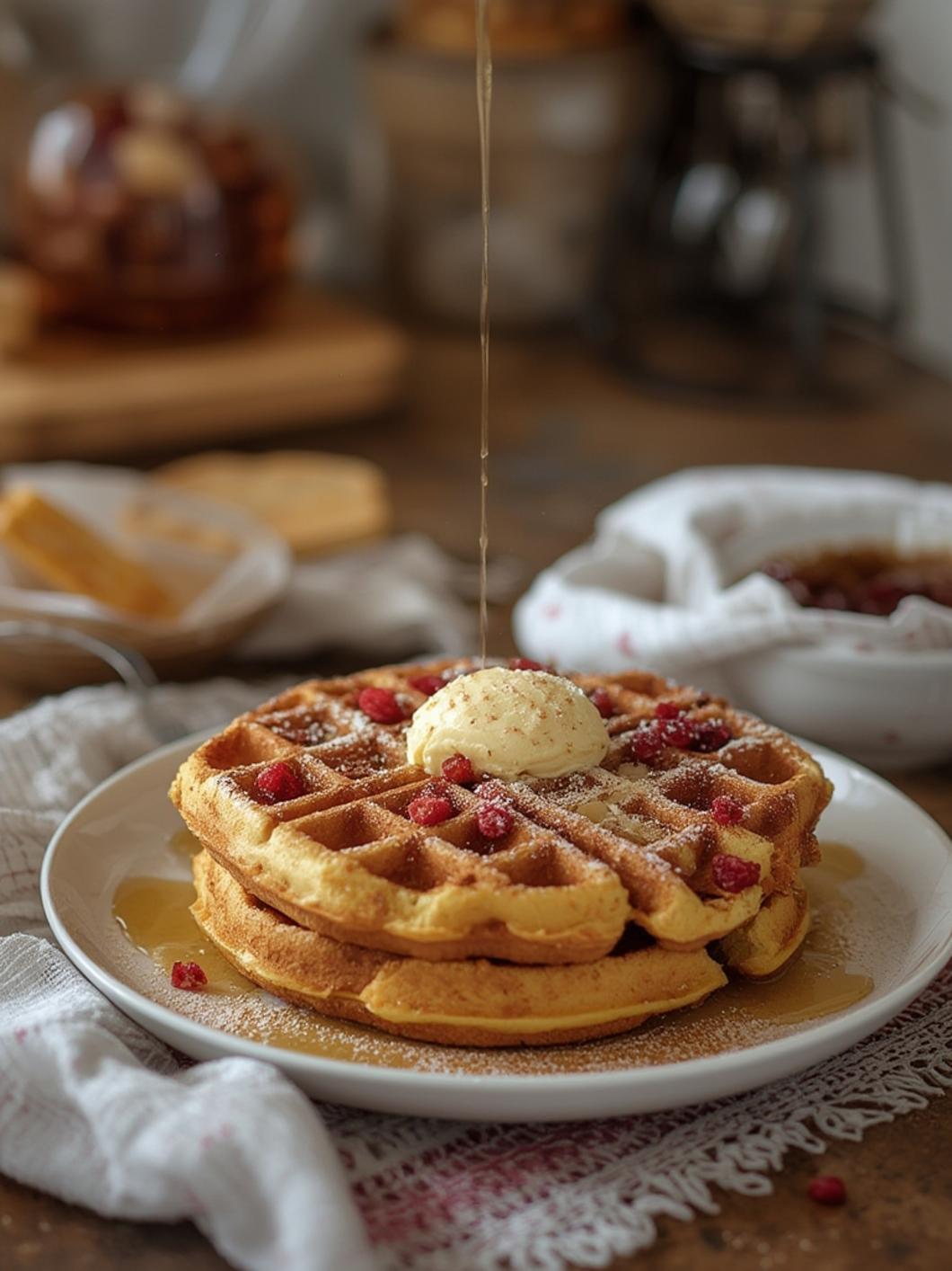 homemade waffle recipe
