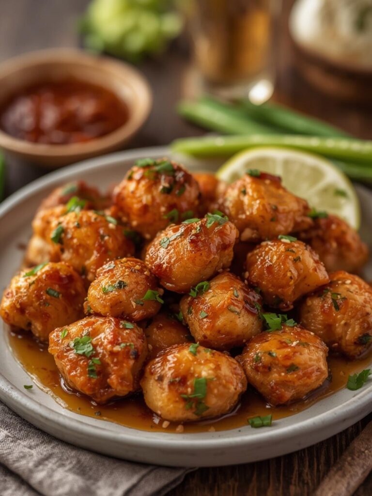 Honey Garlic Chicken Bites