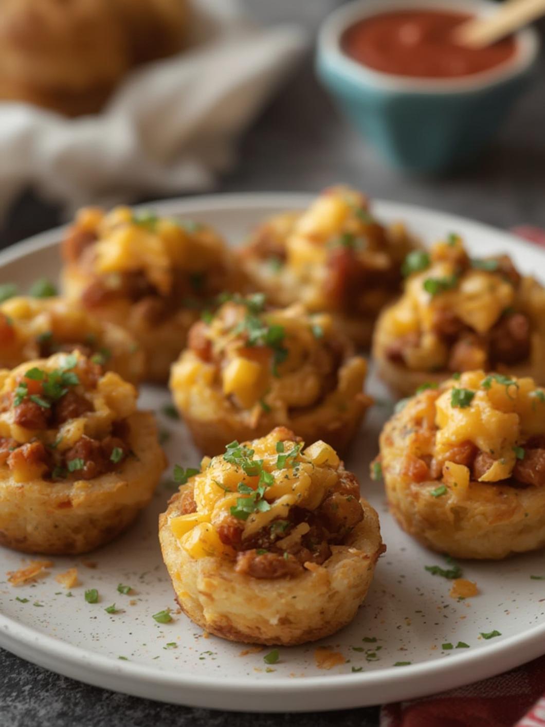 Loaded Tater Tot Cups Recipe