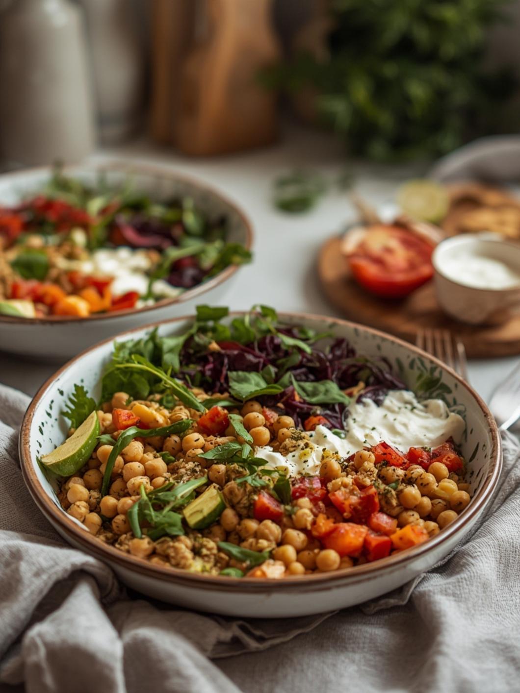 Mediterranean Chickpea Bowls