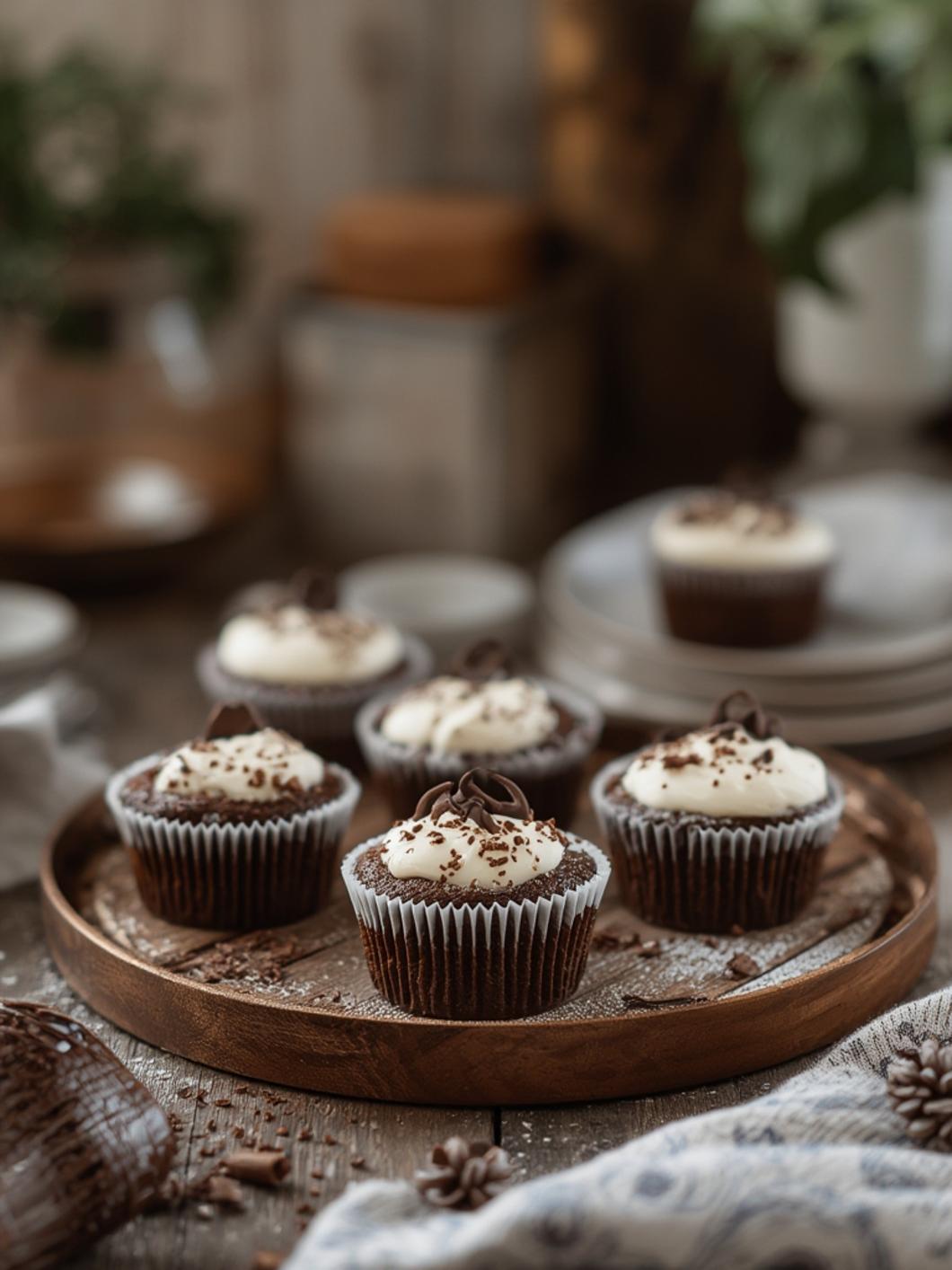 Mini chocolate cakes