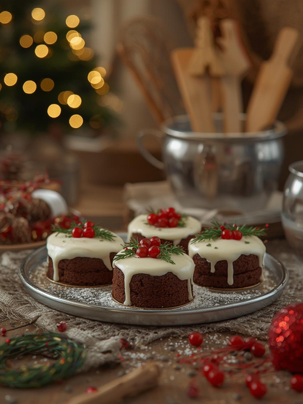 Mini Christmas Cakes