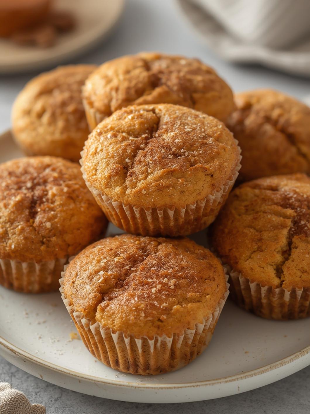 Mini cinnamon muffins served