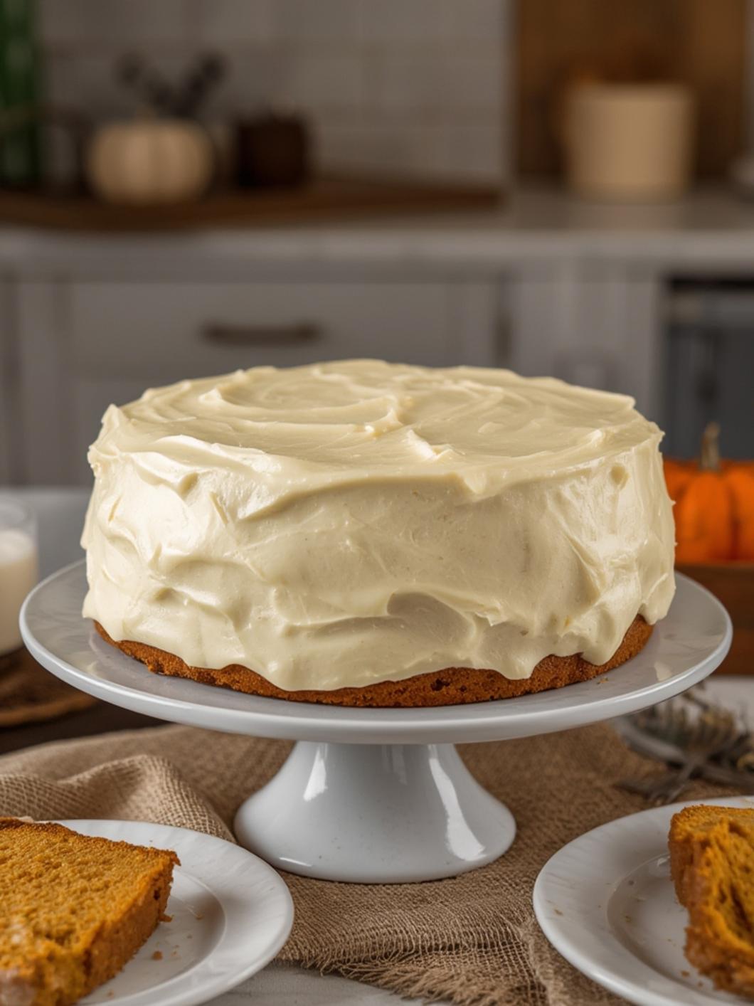 Pumpkin Cake with Cream Cheese Frosting