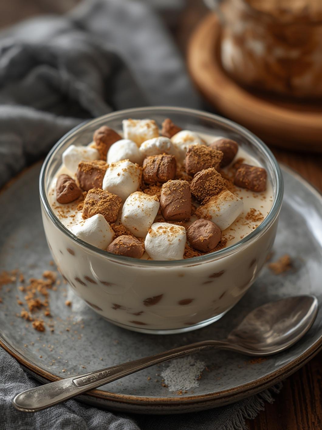 S’mores Campfire Yogurt Bowl served