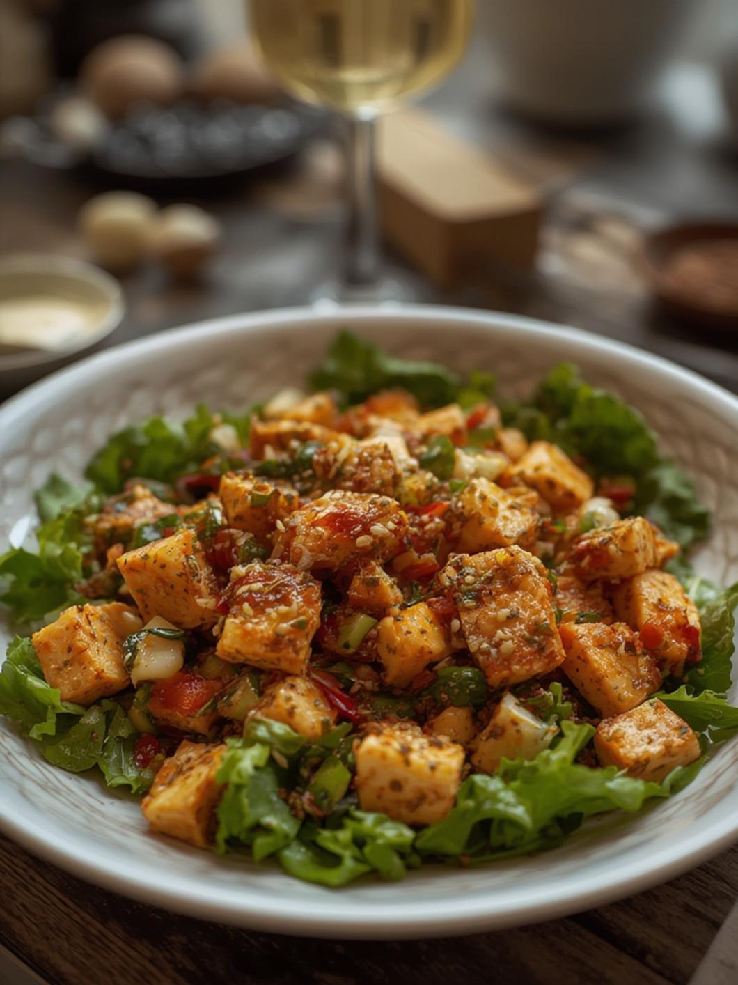 Spicy Tofu Salad