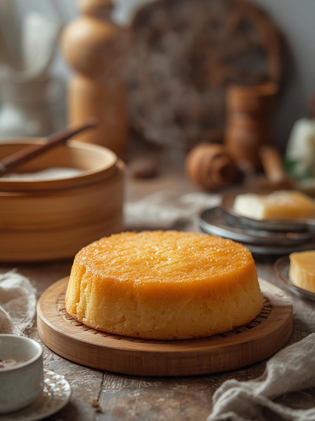 Steamed Vietnamese Honeycomb Cake