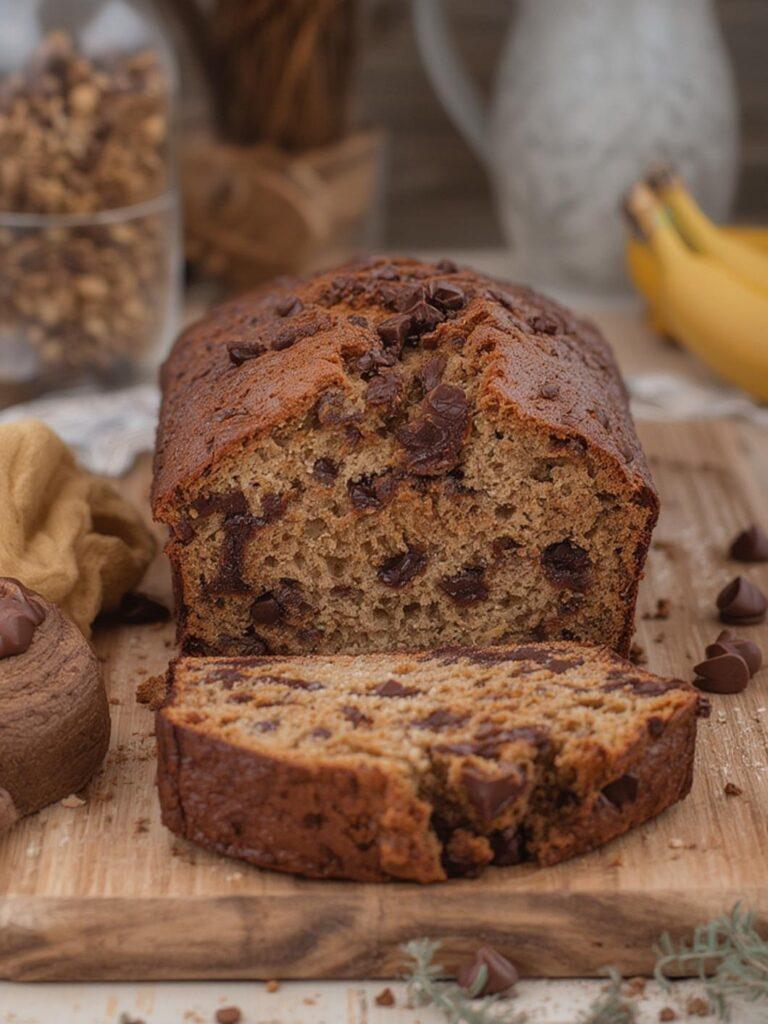Super Moist Chocolate Chip Banana Bread Recipe