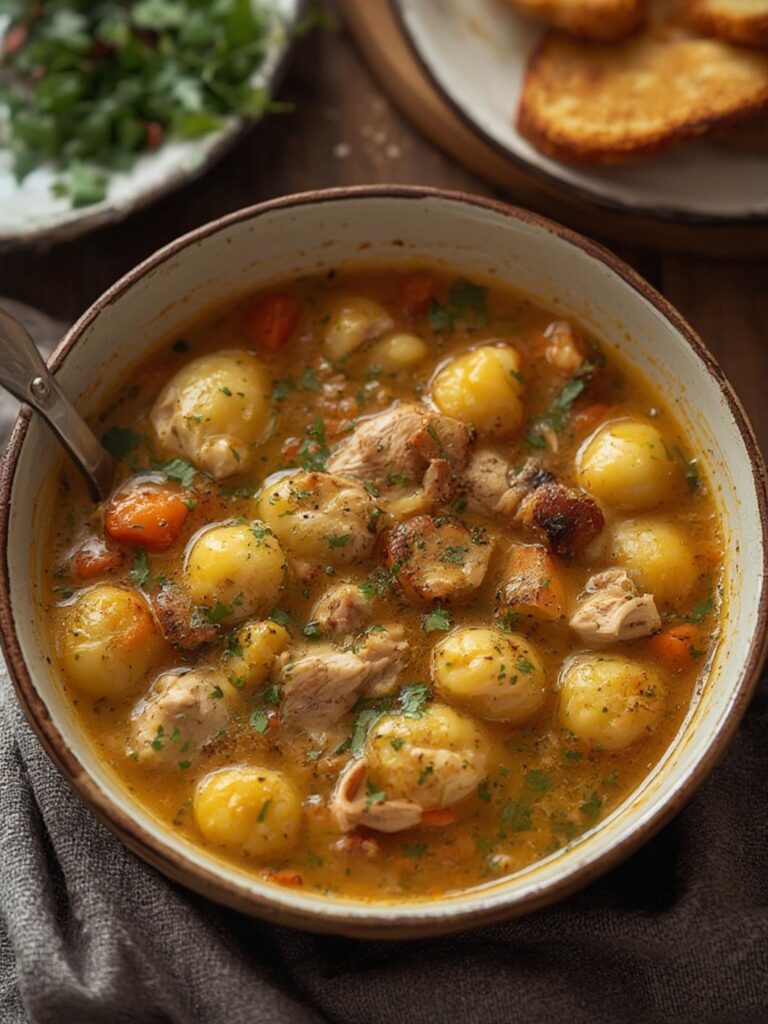 Tasty Rotisserie Chicken Gnocchi Soup