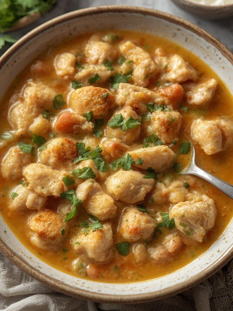 White Chicken Chili served