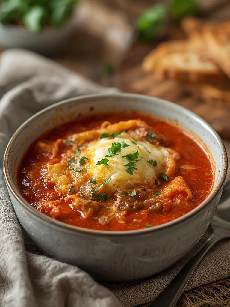 Best Lasagna Soup Recipe served