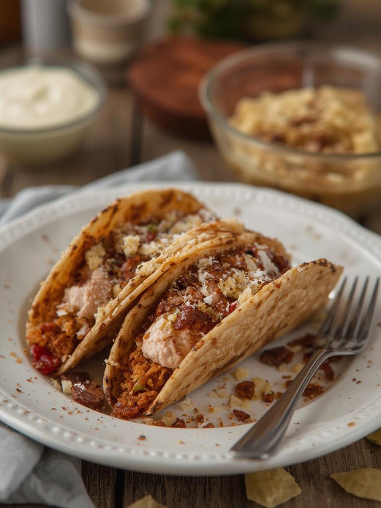 Cheesecake Tacos served