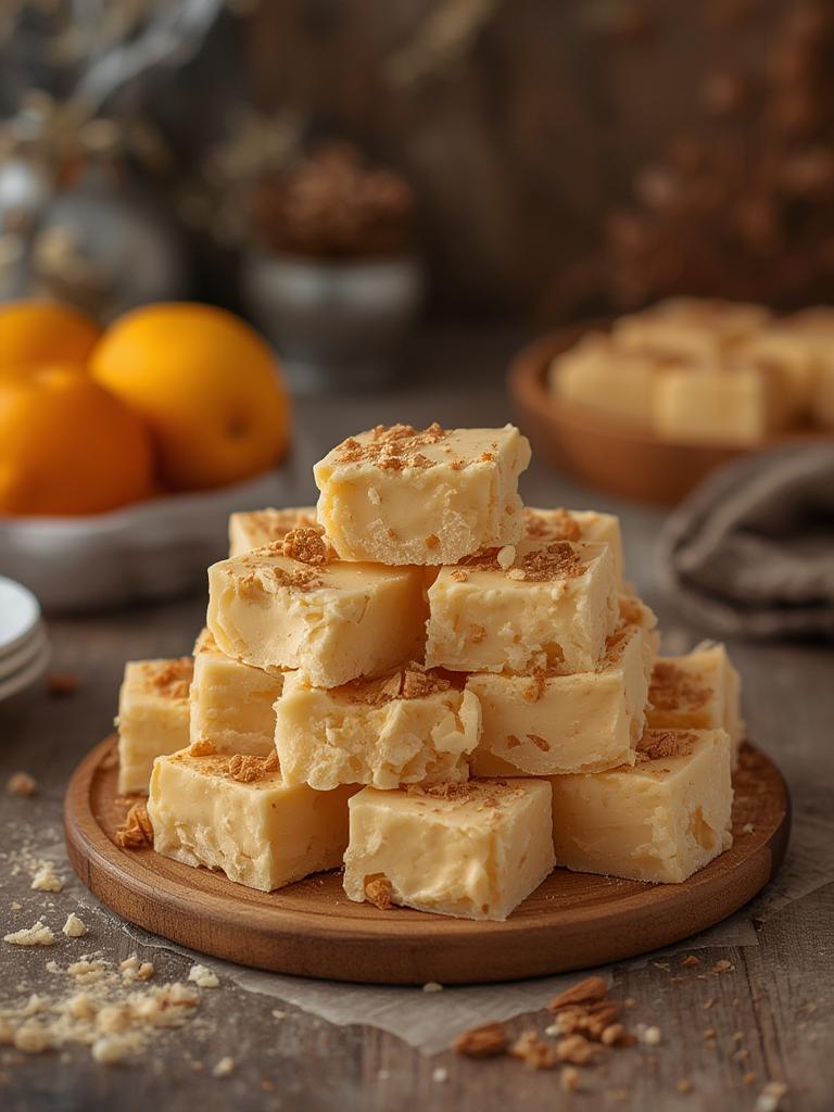 creamsicle fudge served