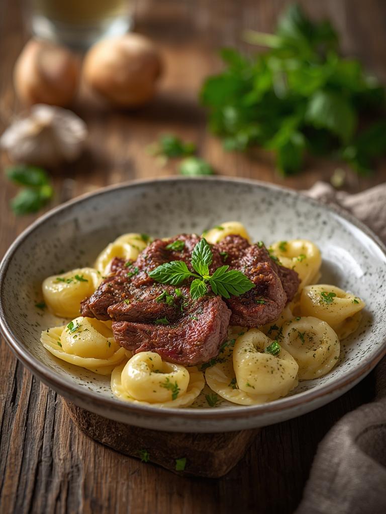 Garlic Steak Tortellini