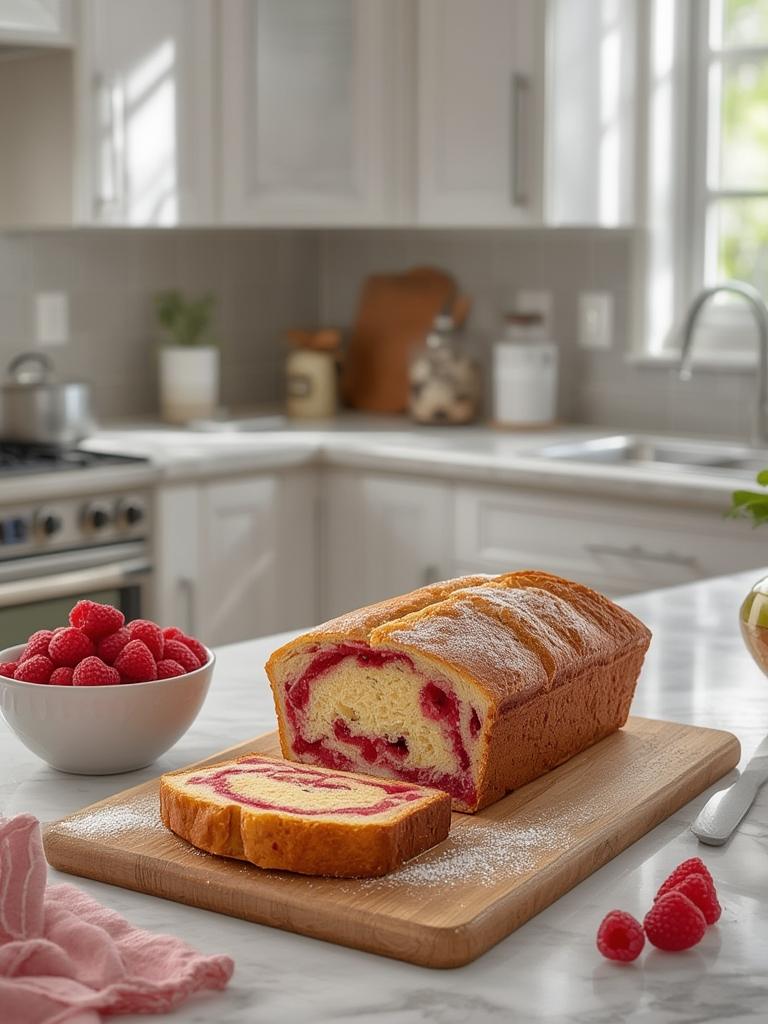 Raspberry Swirl Brioche Loaf Recipe