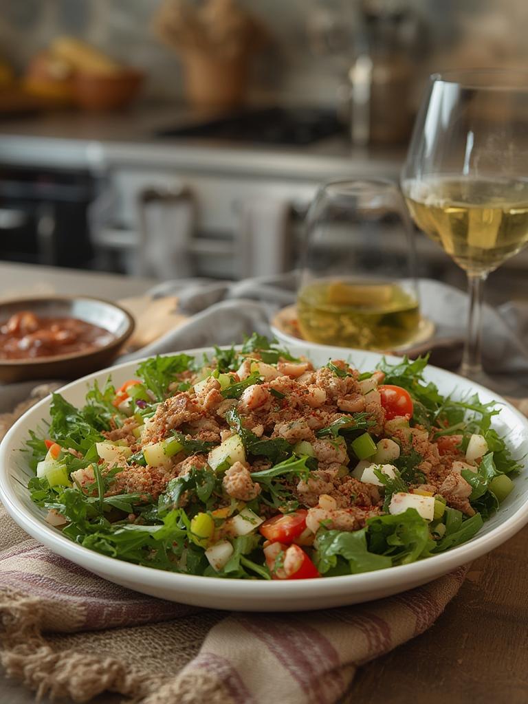 Famous La Scala Chopped Salad served